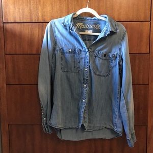 Madewell Chambray Ex Boyfriend Shirt M